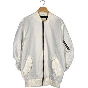Oblivian by Represent Semi-sheer Long Bomber white men's size 3 / Large
